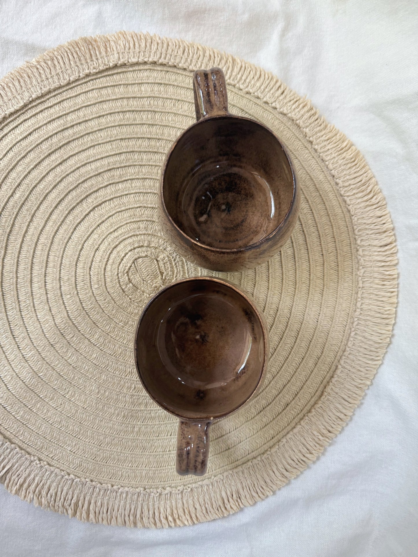 Brown Dimpled Mug