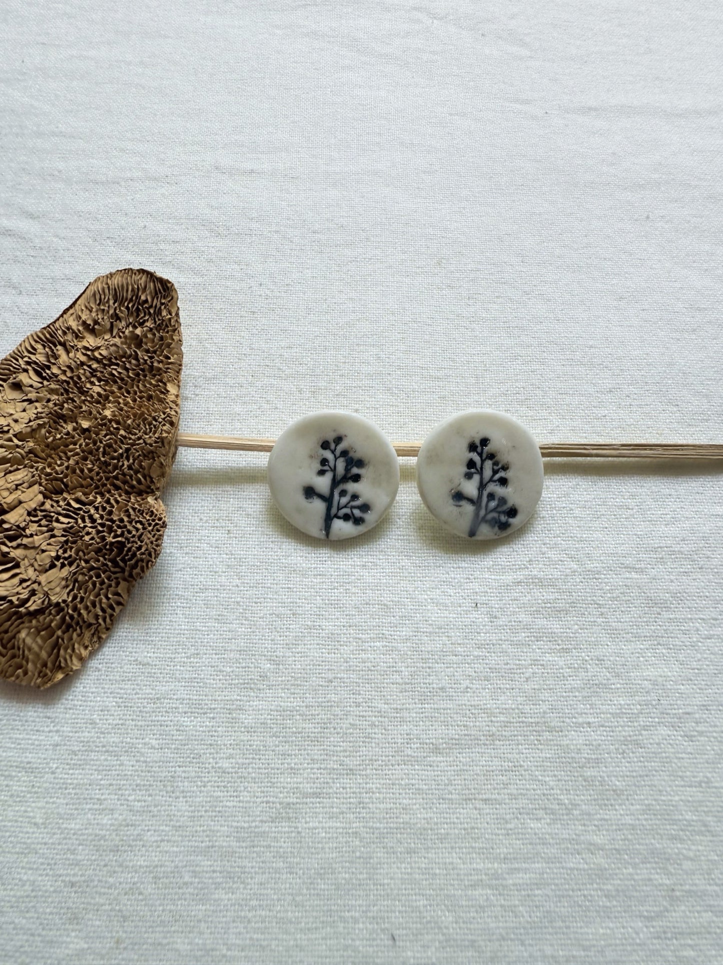 Shubha Button Earrings
