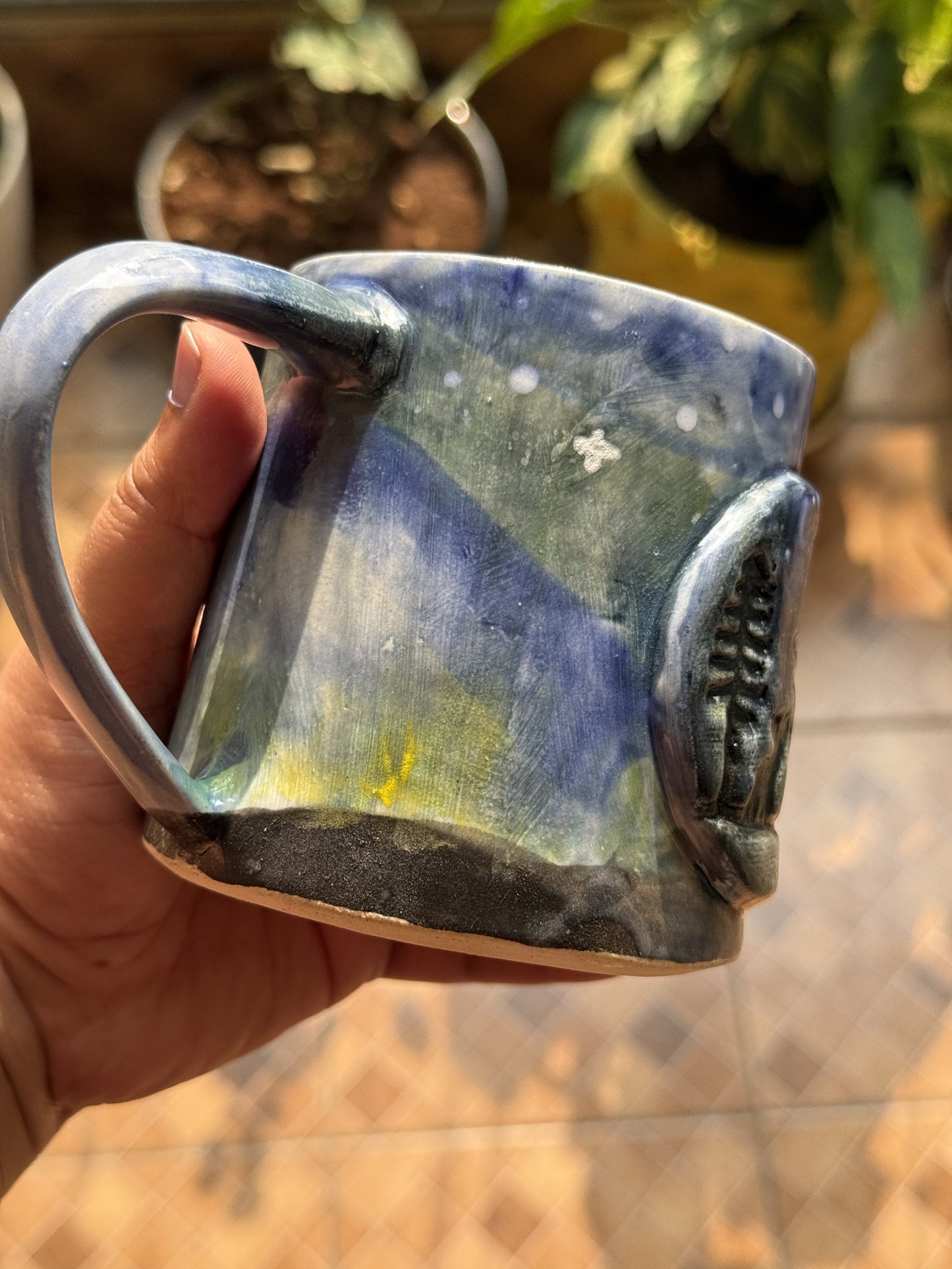 Earth-toned stoneware coffee cup with a natural finish – SreeStudio