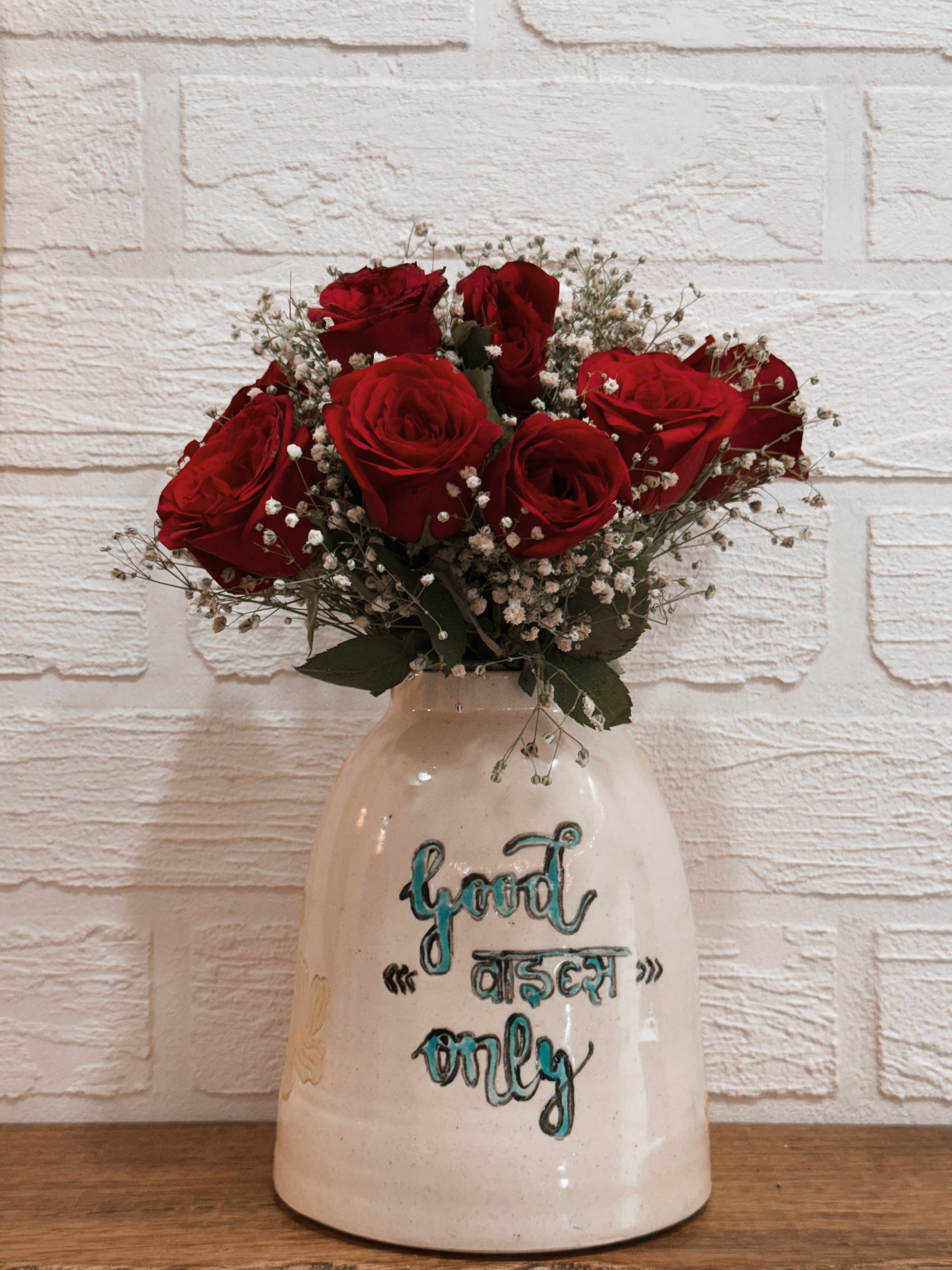 "Good Vibes Only" Vase