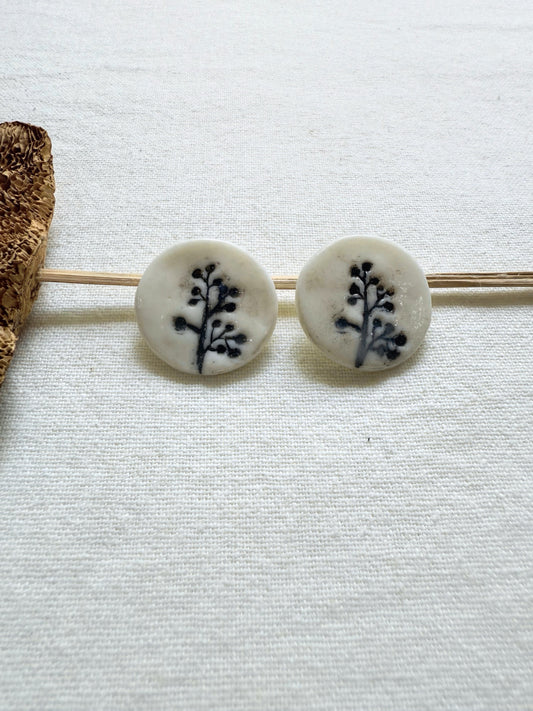 Shubha Button Earrings