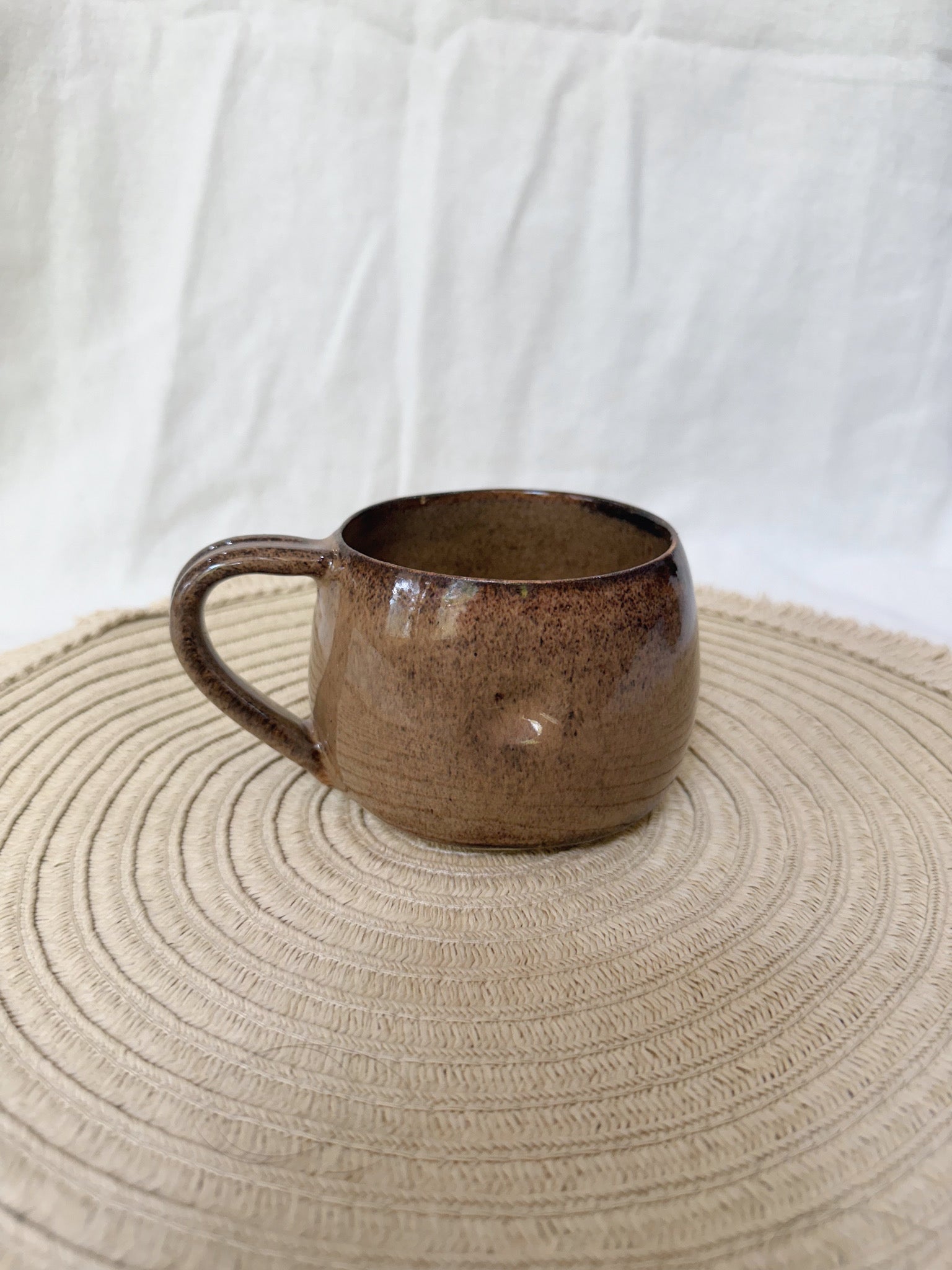 Brown Dimpled Mug
