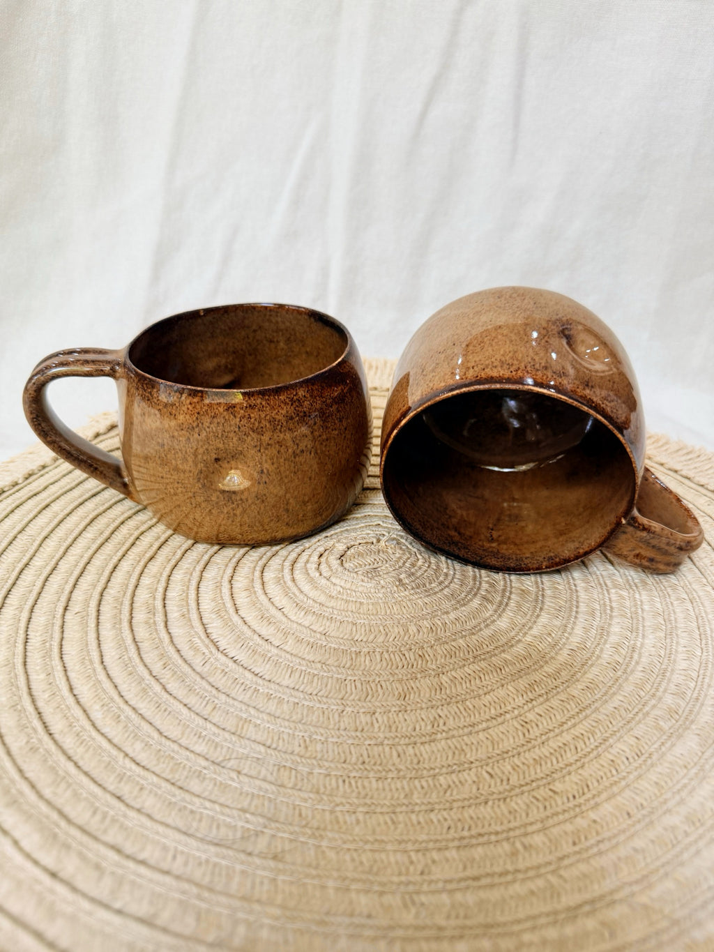 Brown Dimpled Mug