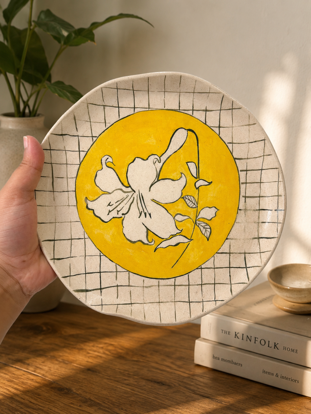 Yellow Lily Wall Plate