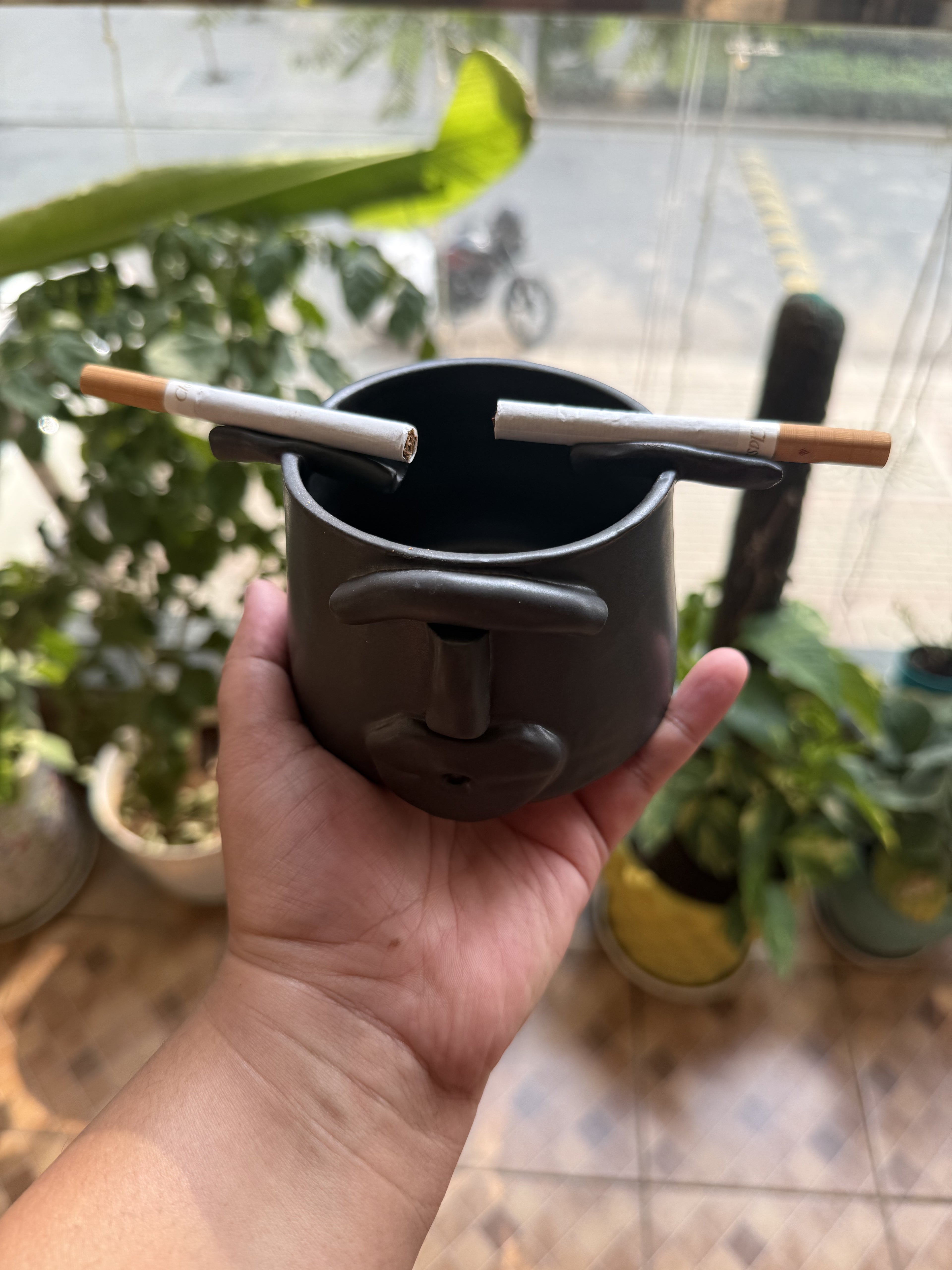 Black Face Ashtray
