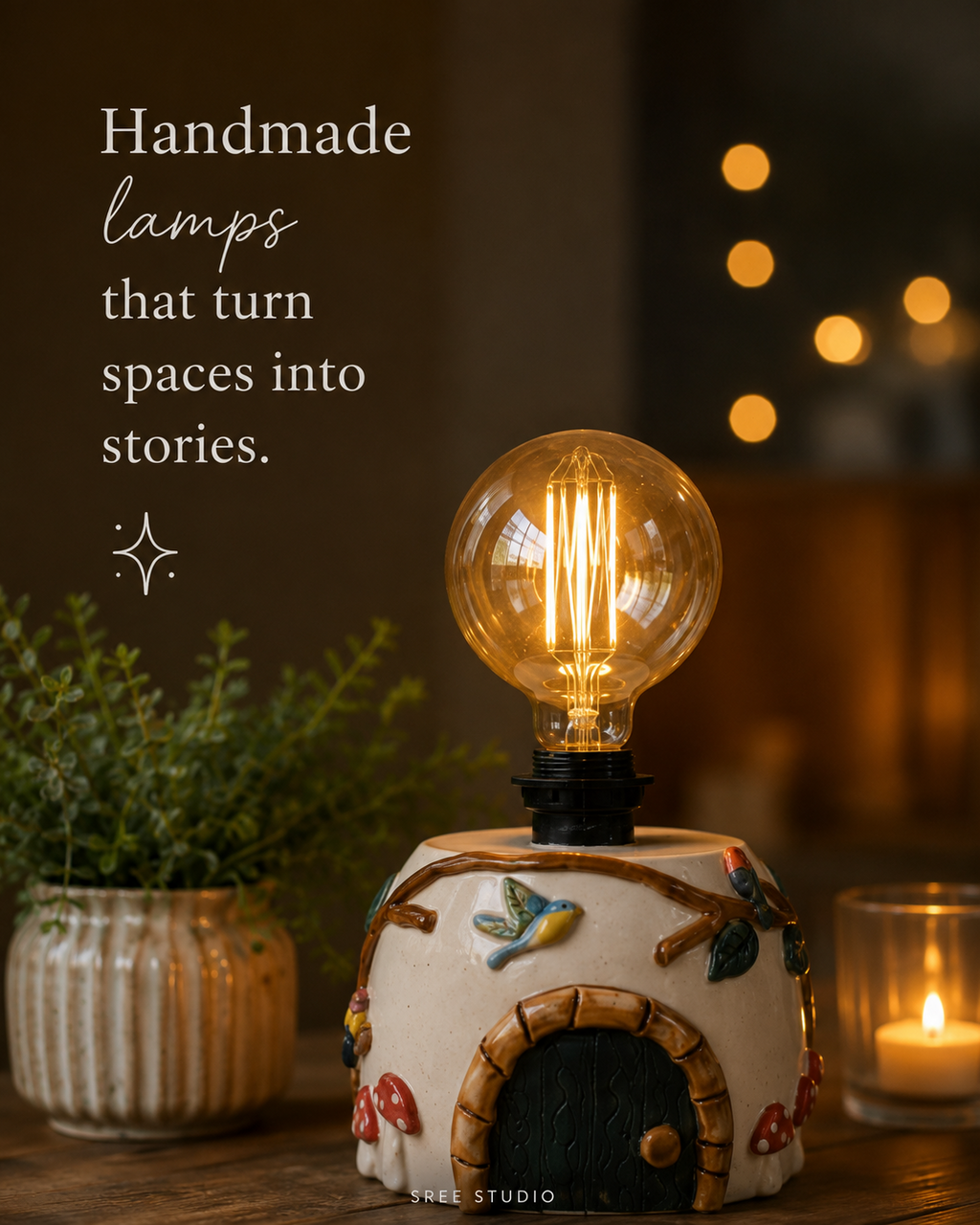 Hobbit House Lamp