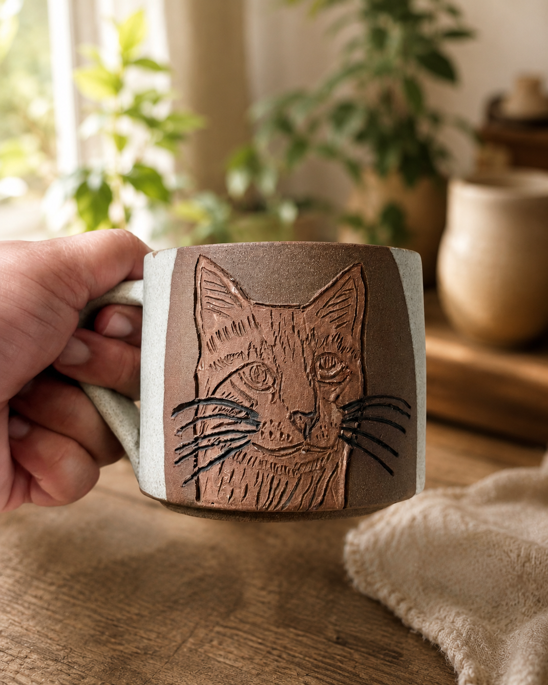 The Curious Cat Mug
