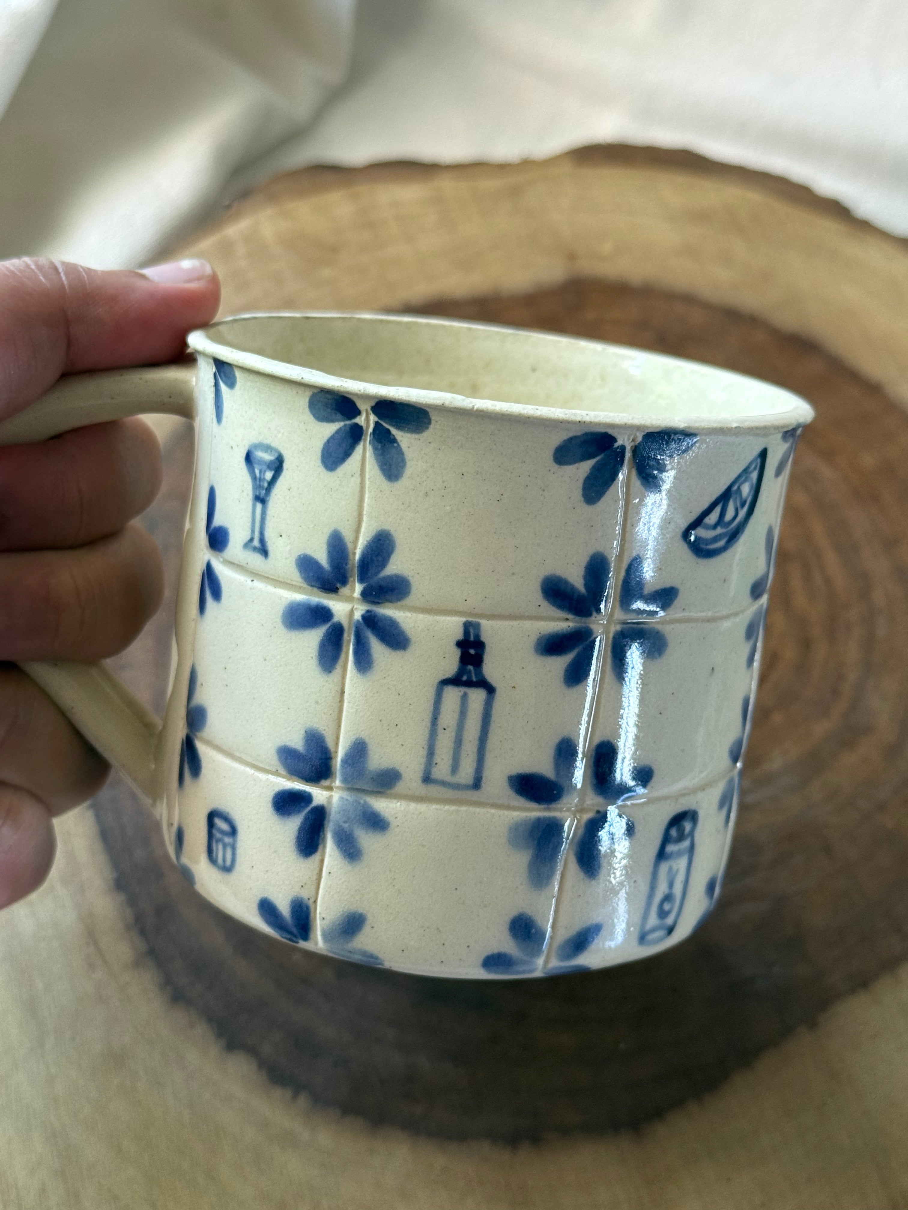 Indigo Tiles Mug