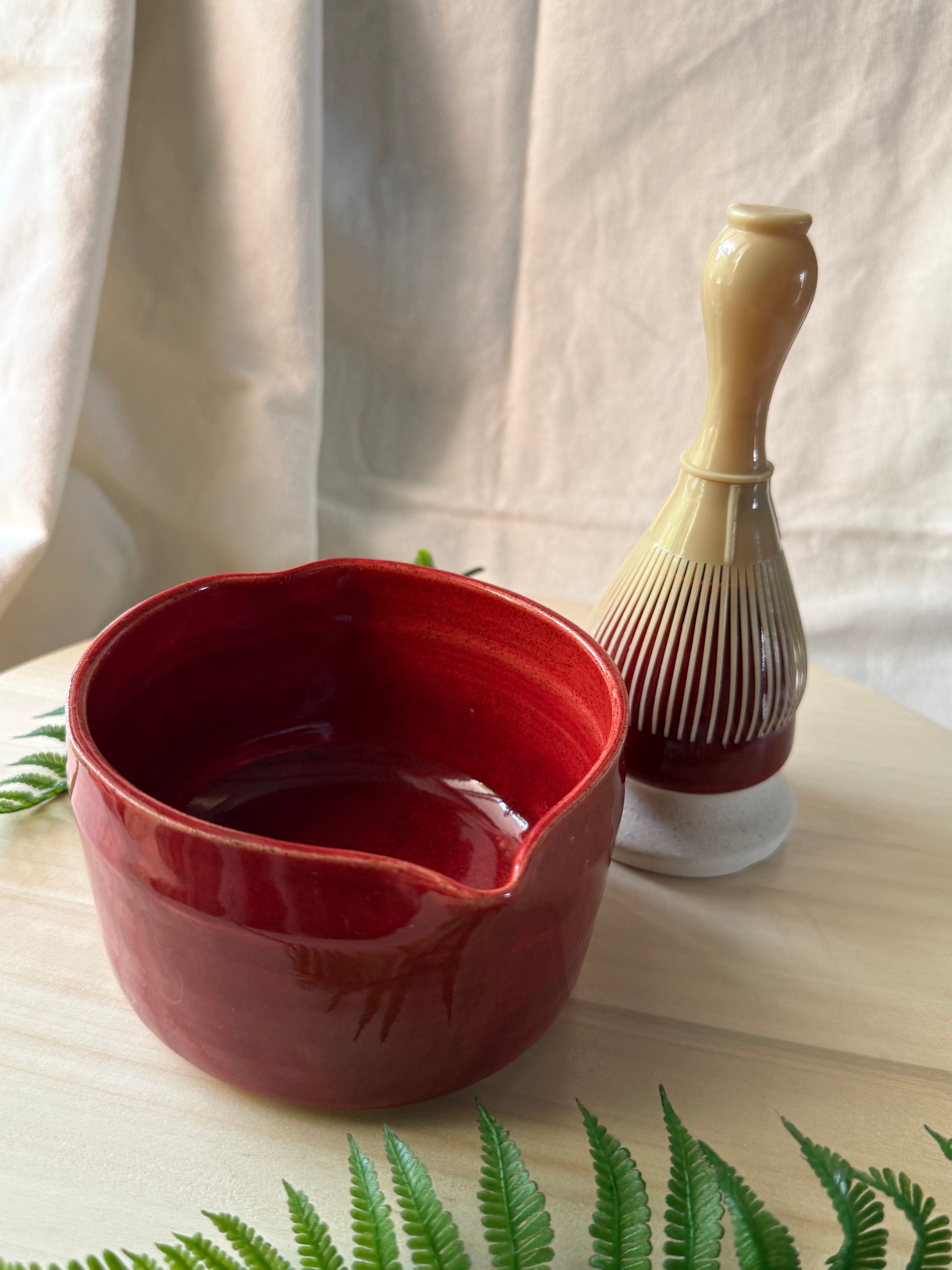 Dil Se Matcha Bowl + Whisk holder set