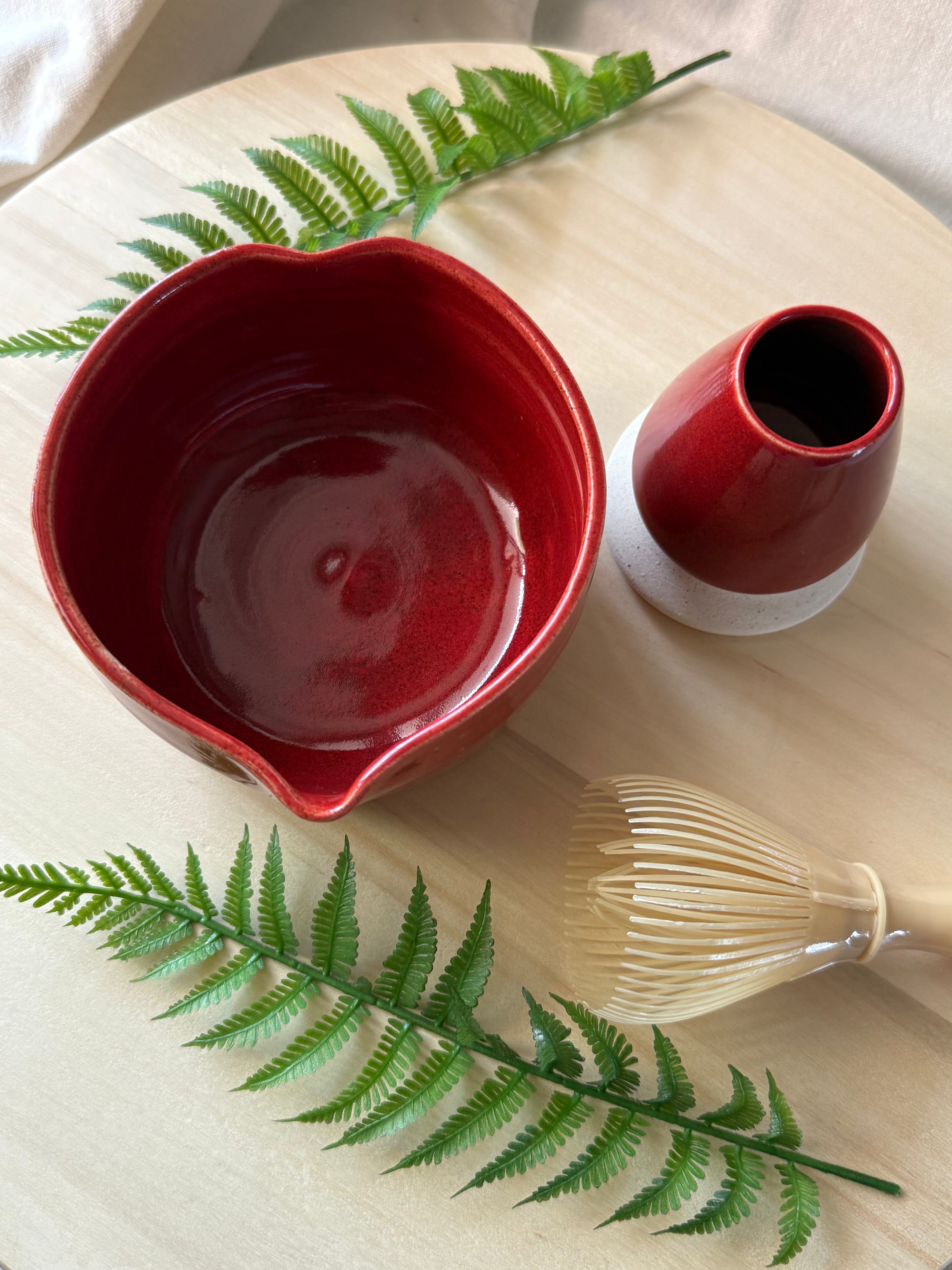 Dil Se Matcha Bowl + Whisk holder set