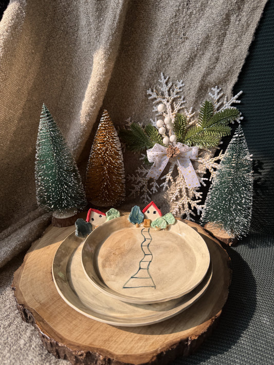 Road to Home Plates-Set of 2 plates