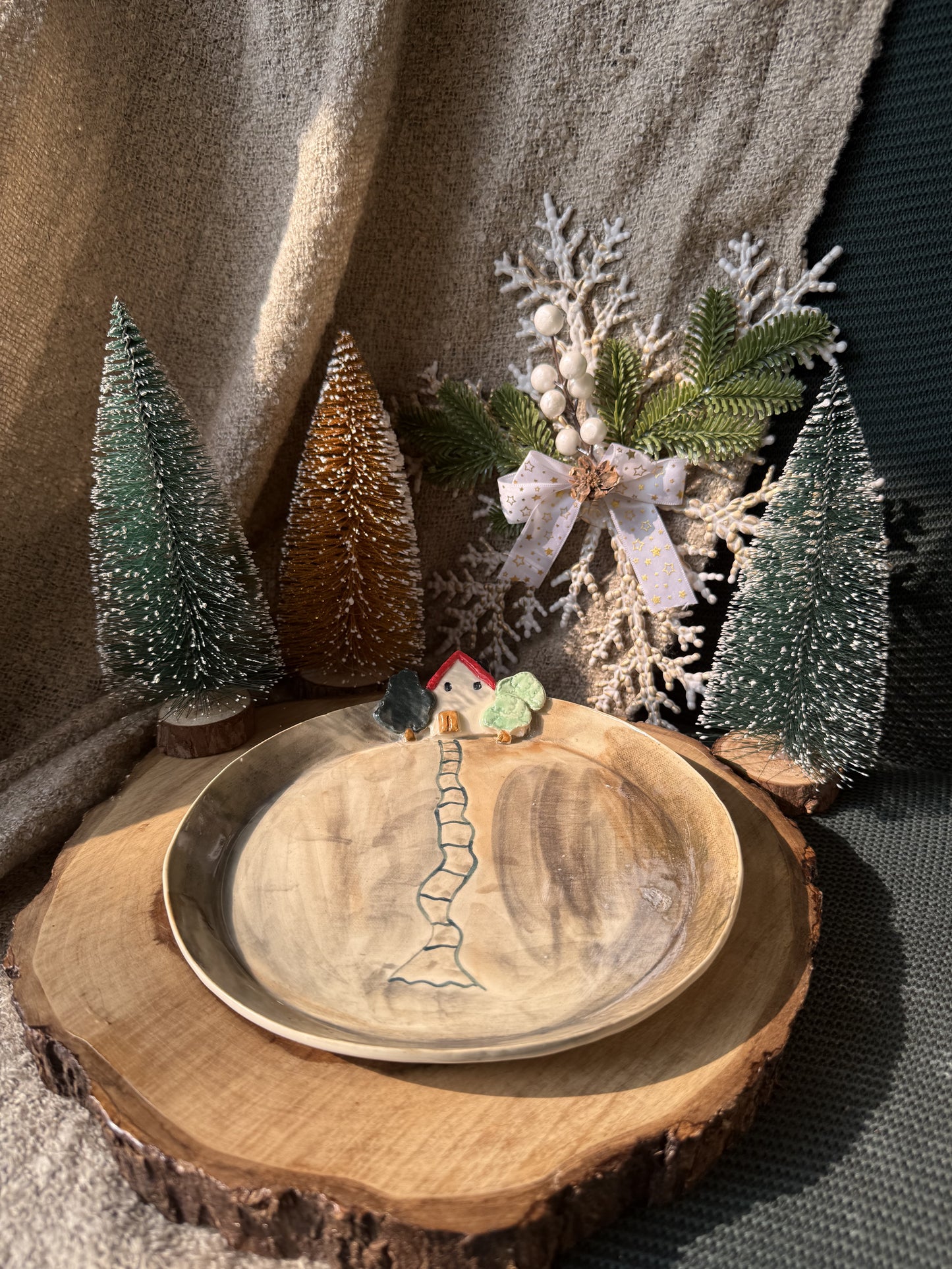 Road to Home Plates-Set of 2 plates
