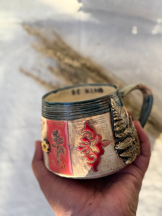 Rustic Leafy Mug