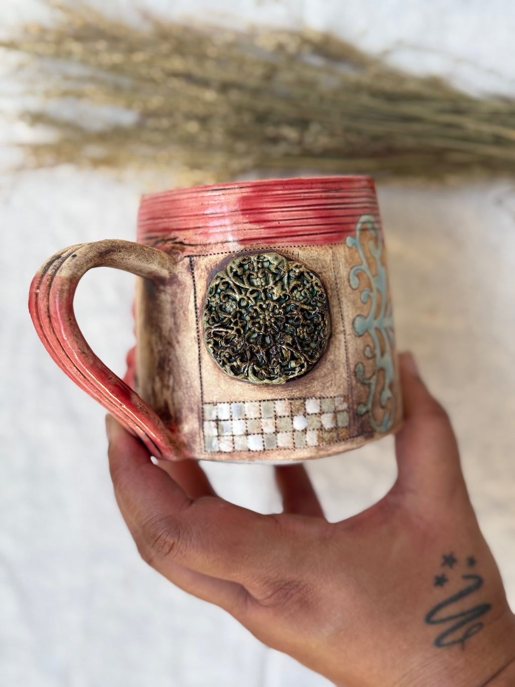 Rustic Rose Mug