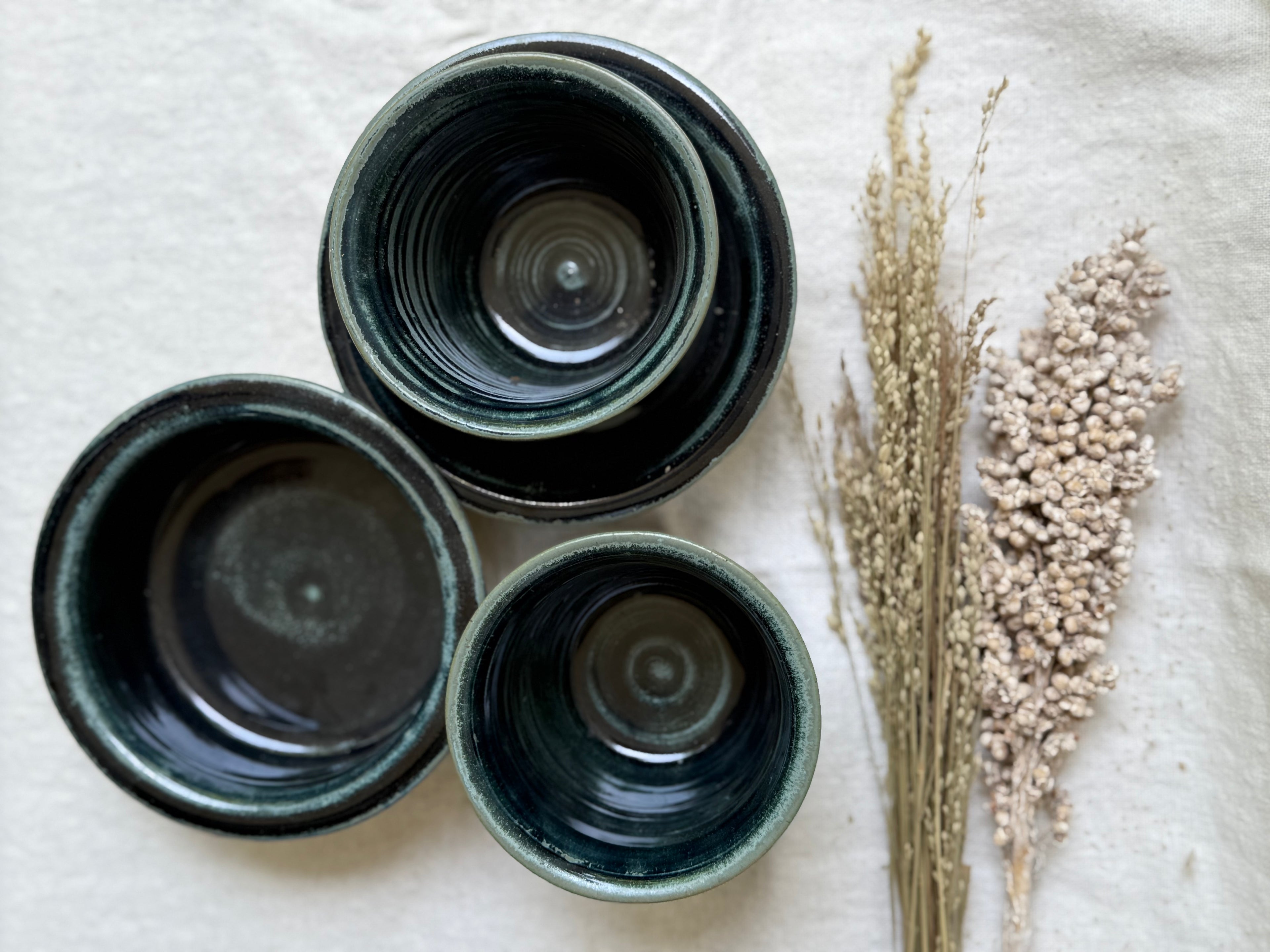 Filter Coffee Tumbler & Bowl Set- Blue & white
